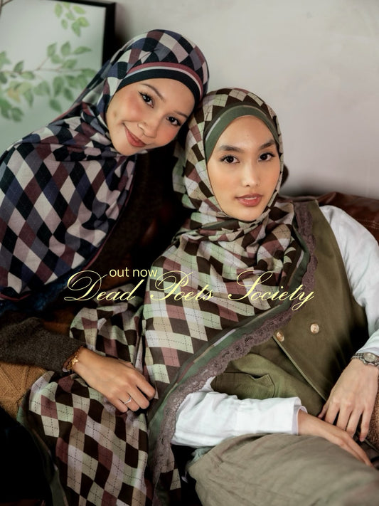 Dead Poets Society - Hijabooked 2M Modal with Lace